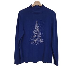 Christine Alexander | Rhinestone Embellished Christmas Tree Pretty Sweater